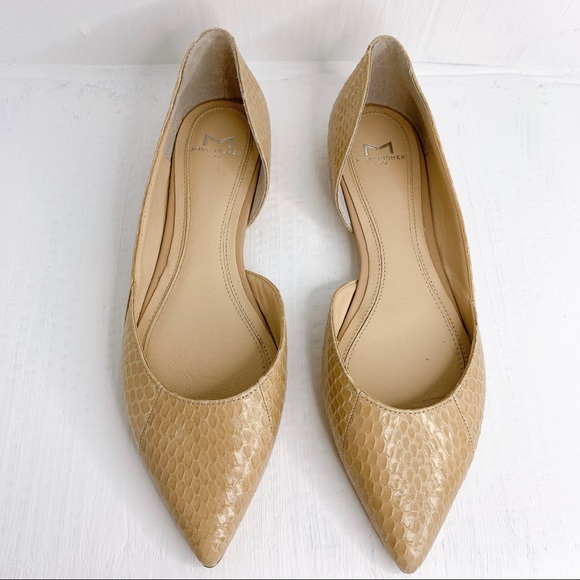 Marc Fisher Shoes - 🛍SOLD 🛍 Marc Fisher snake skin nude flats